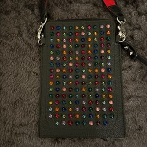 Christian Louboutin Loubilab Spiked Leather Crossbody Bag